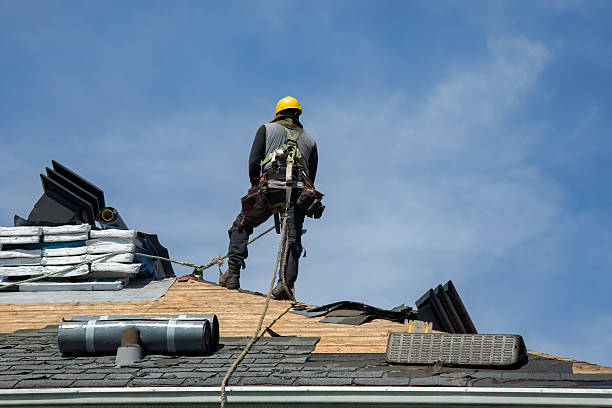 Professional Roof Installation technician working in La Plume, PA